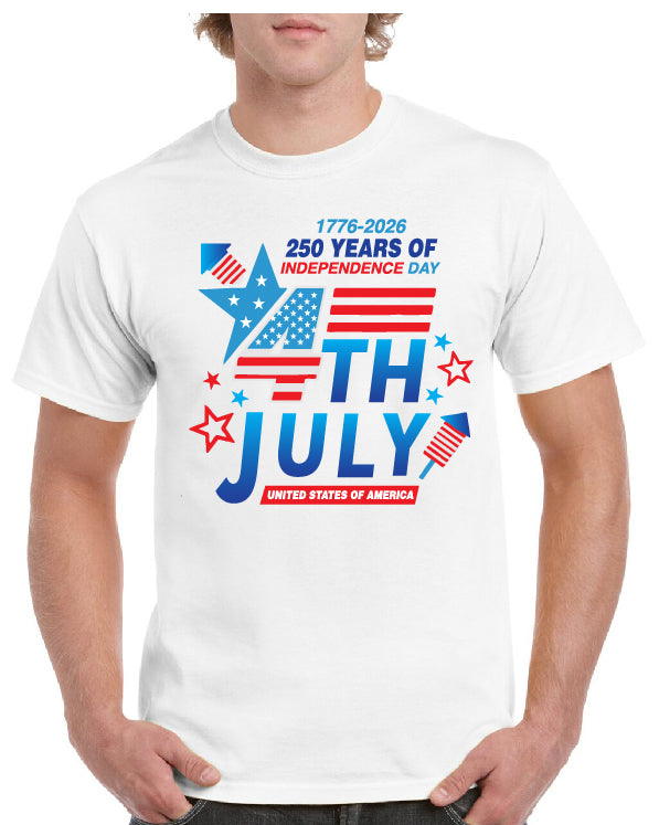 Fourth Of July Anniversary Tee