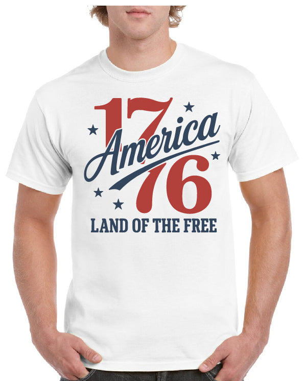 1776 America Land Of The Free Tee