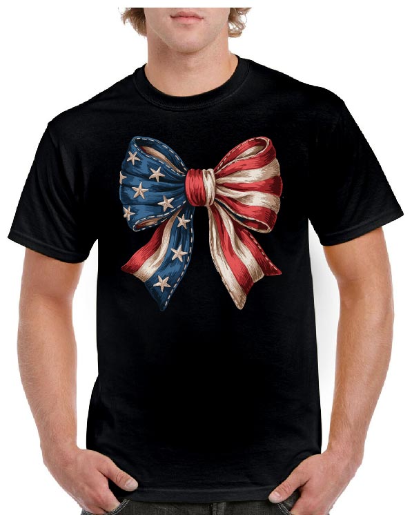 USA Flag Bow Tee