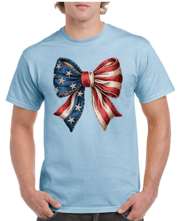 USA Flag Bow Tee