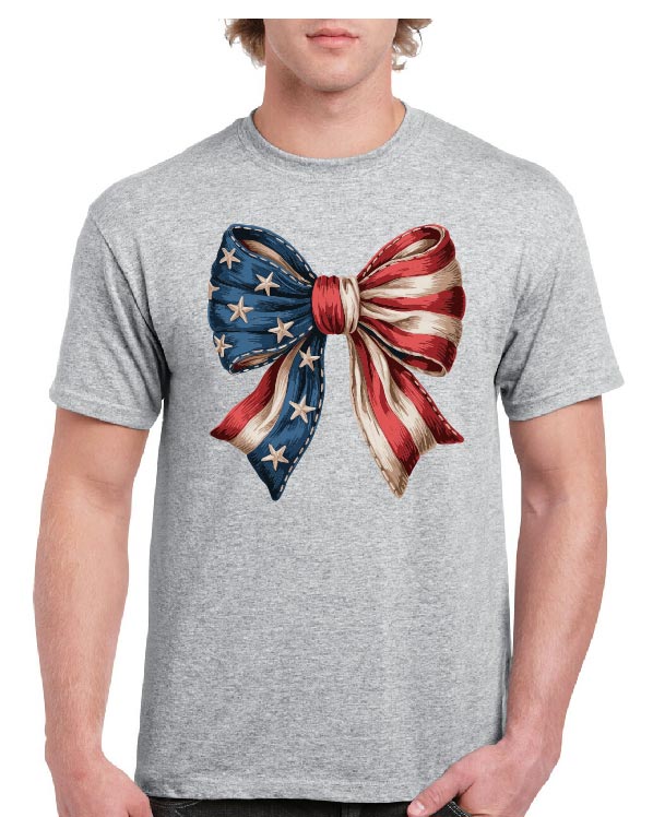 USA Flag Bow Tee