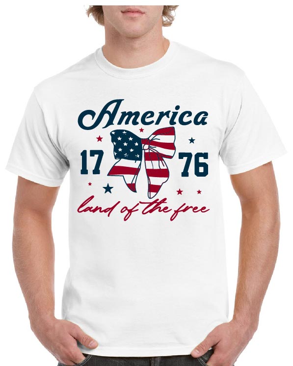 America 1776 Land Of The Free Tee