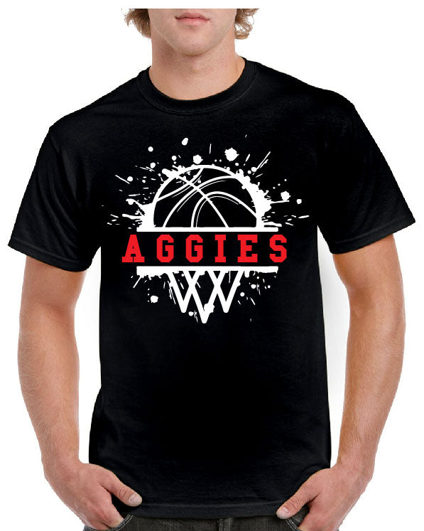 AGGIES SPLASH BASKETBALL TEE