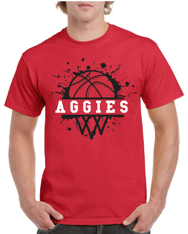 AGGIES SPLASH BASKETBALL TEE