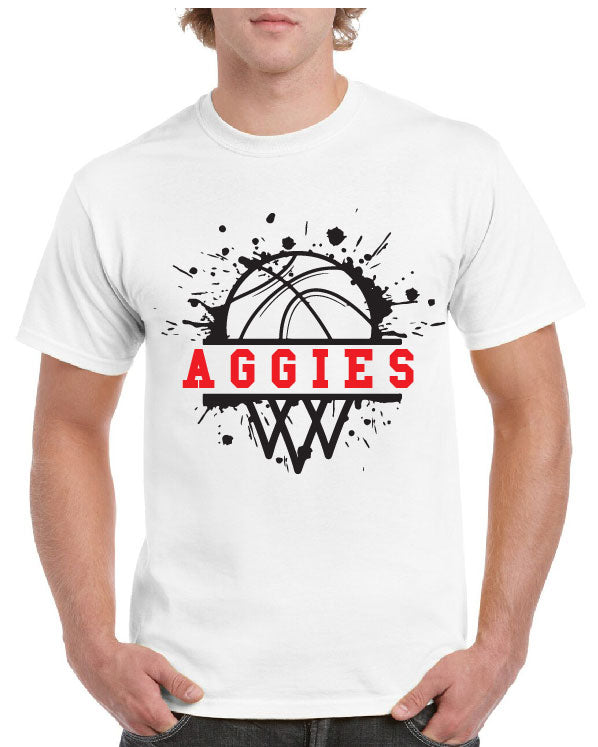 AGGIES SPLASH BASKETBALL TEE