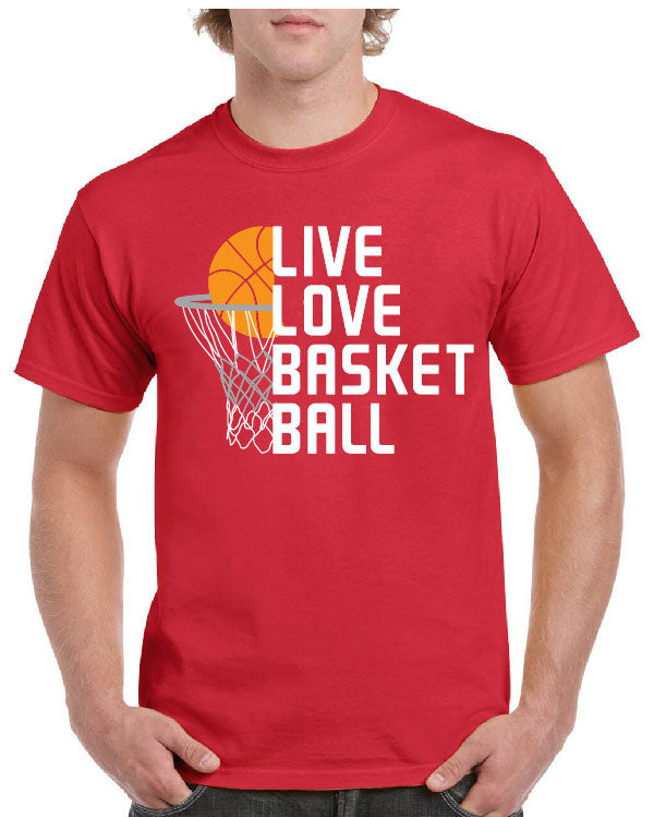 ALBERTVILLE LIVE LOVE BASKETBALL TEE