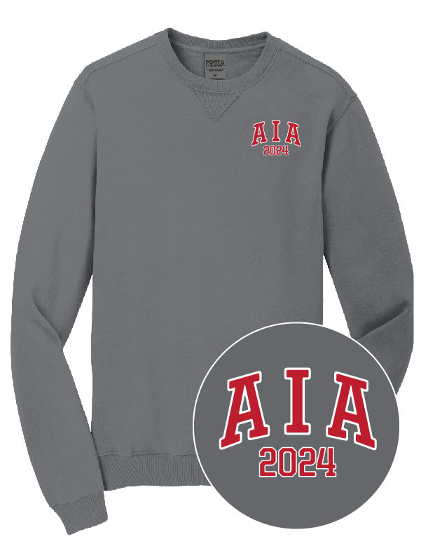 AIA Port & Company® Beach Wash® Garment-Dyed Crewneck Sweatshirt