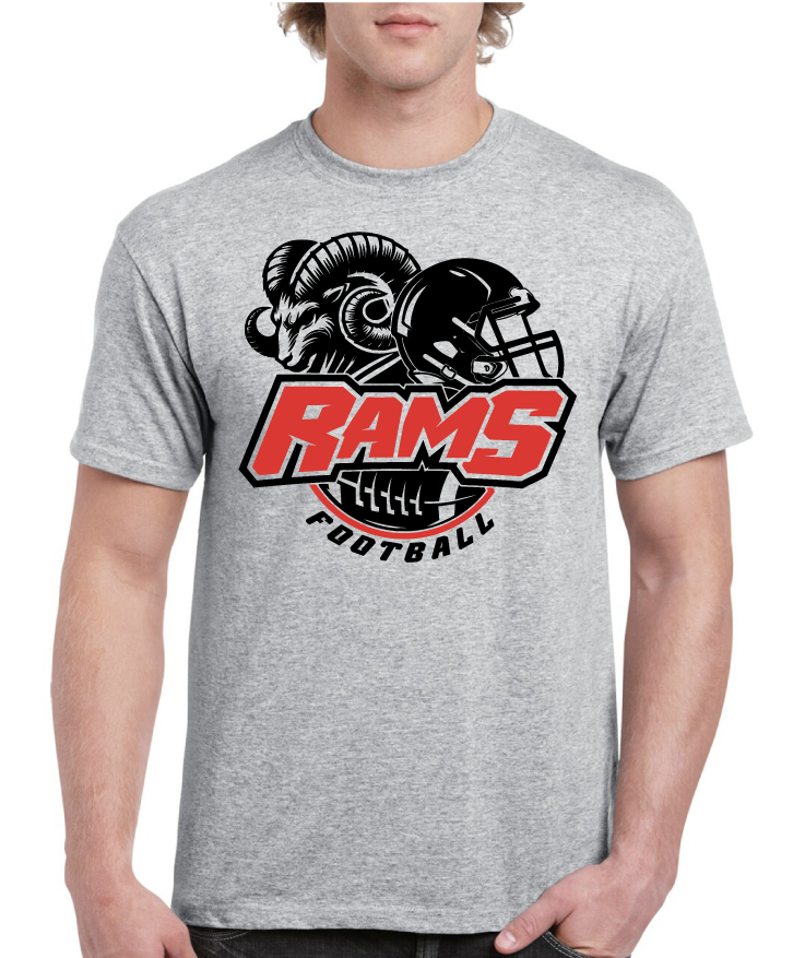 Helmet Head Football Asbury High School Tee