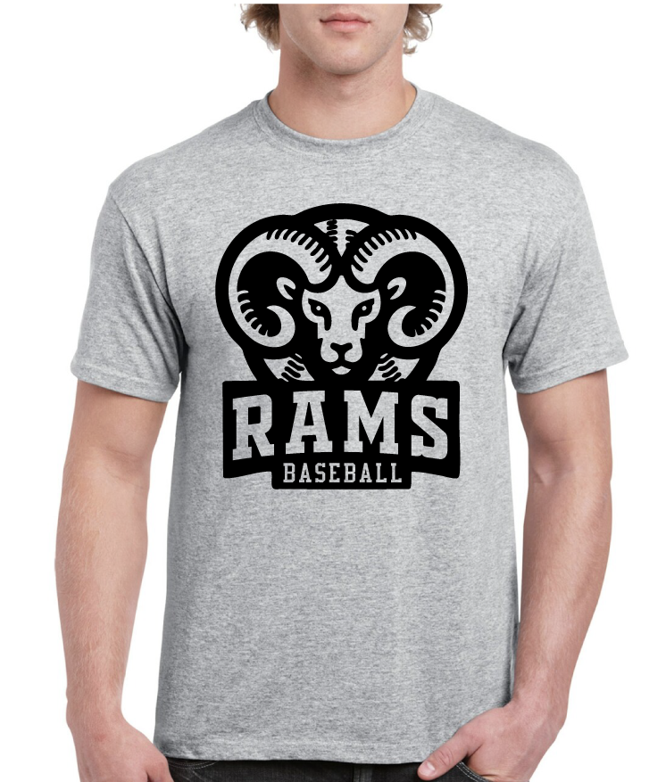 Rams Baseball Asbury High School Tee