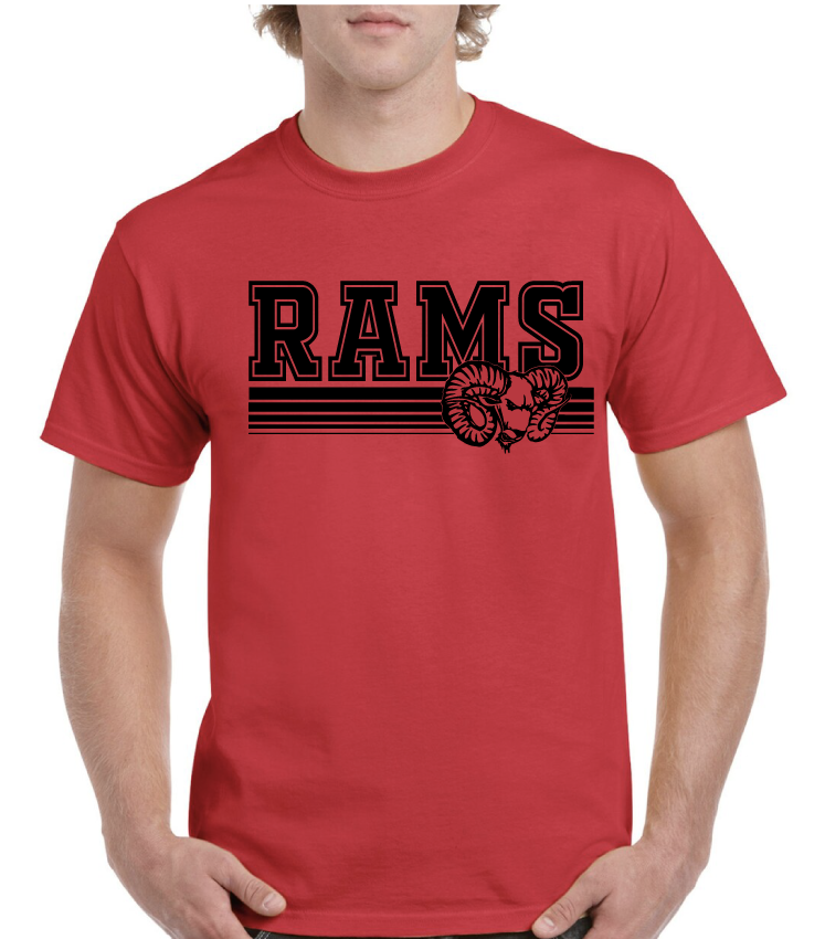 Rams Underlined Asbury High School Tee