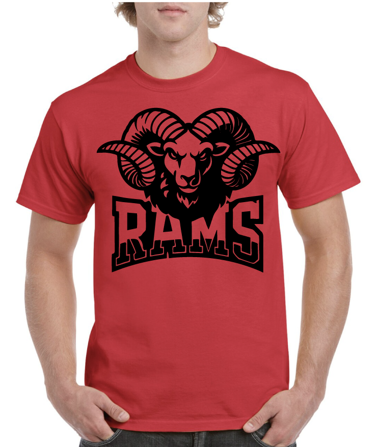 Swirl Horn Head Asbury High School Tee