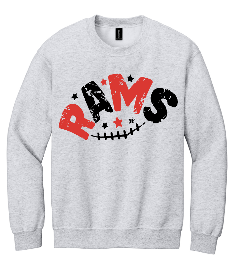 Rams Star Football Asbury High School Sweatshirt