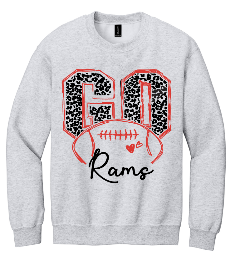Go Rams Football Asbury High School Sweatshirt
