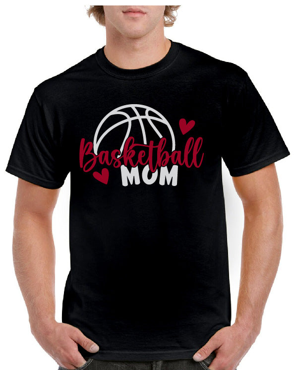 BASKETBALL HEART MOM