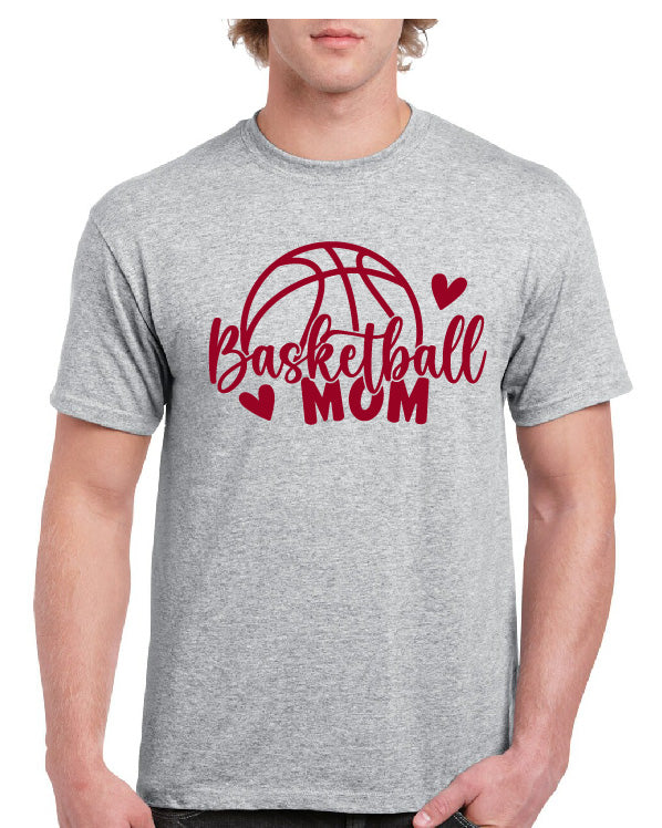 BASKETBALL HEART MOM