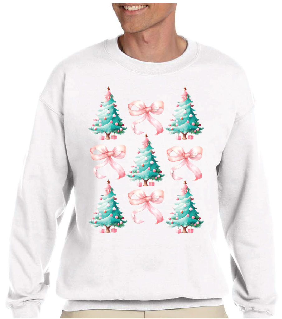 PINK AND TEAL CHRISTMAS TREE SHIRT