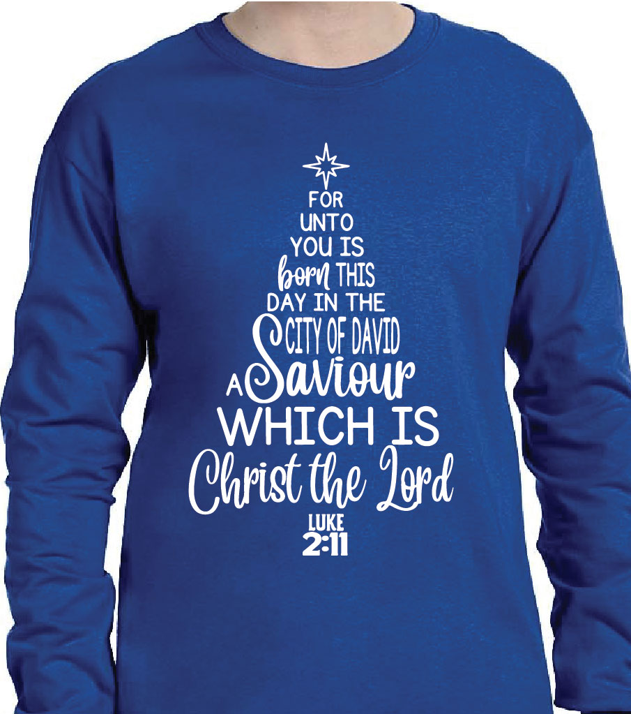 CHRISTMAS VERSE LUKE 2:11 SWEATSHIRT