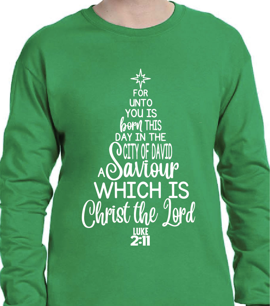 CHRISTMAS VERSE LUKE 2:11 SWEATSHIRT