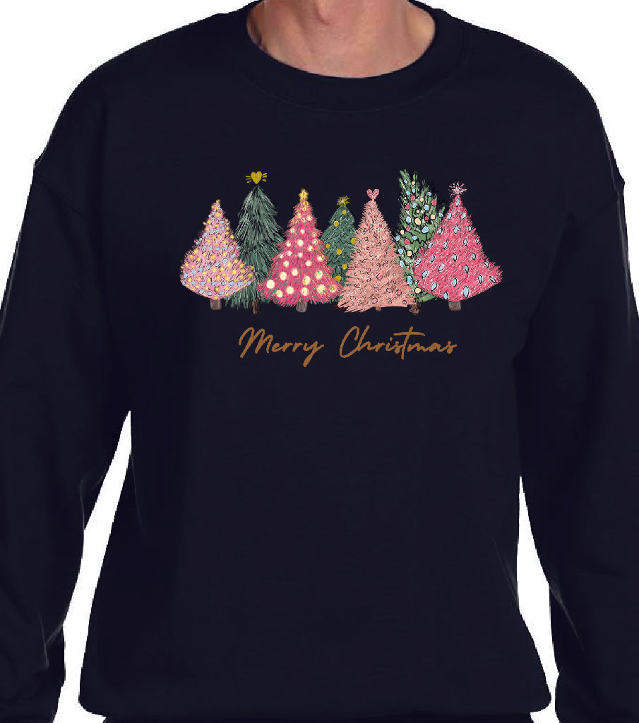 MERRY CHRISTMAS TREES SWEATSHIRT