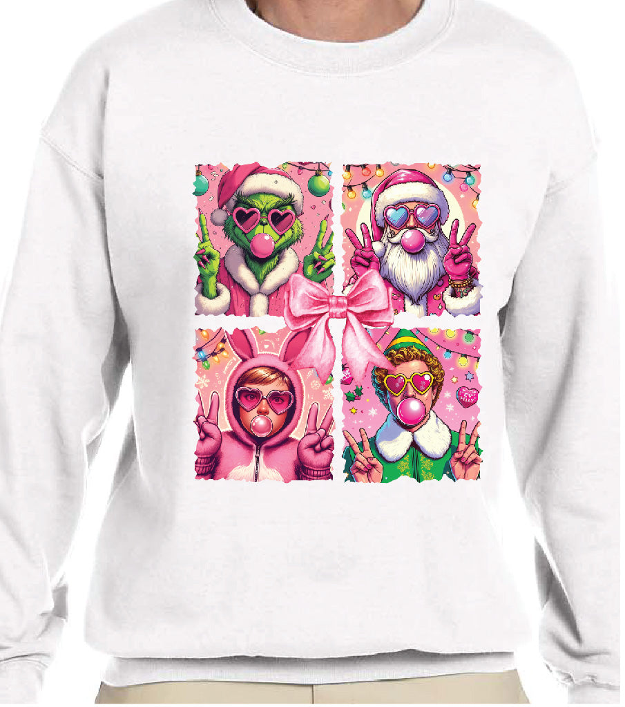 ELF/GRINCH/ SANTA/RALPHIE SWEATSHIRT
