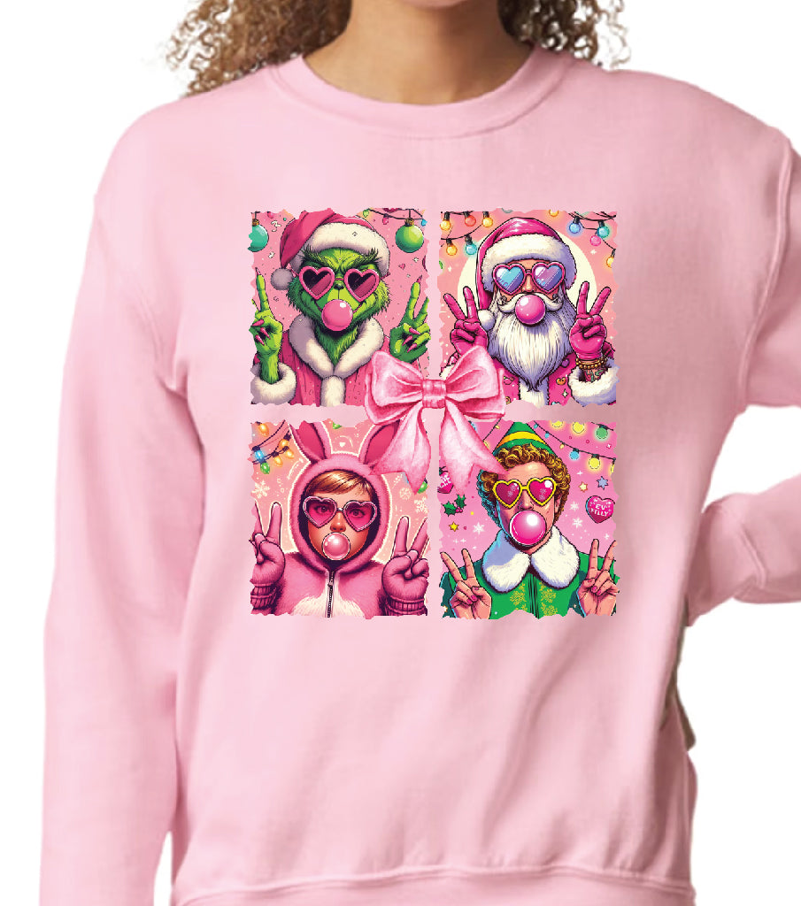 ELF/GRINCH/ SANTA/RALPHIE SWEATSHIRT