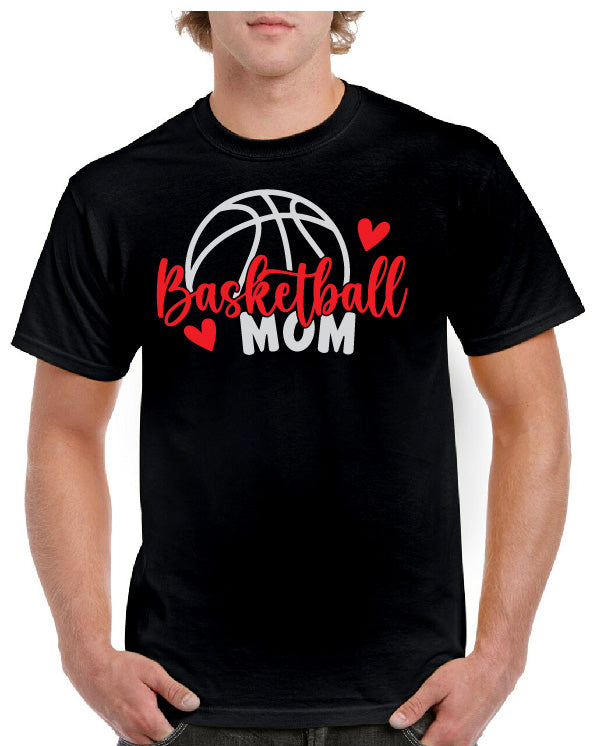 DOUGLAS BASKETBALL HEART MOM TEE