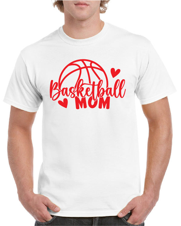 DOUGLAS BASKETBALL HEART MOM TEE