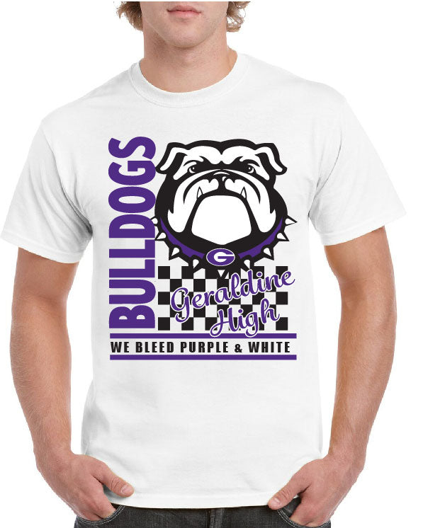 GERALDINE BULLDOGS WE BLEED PURPLE