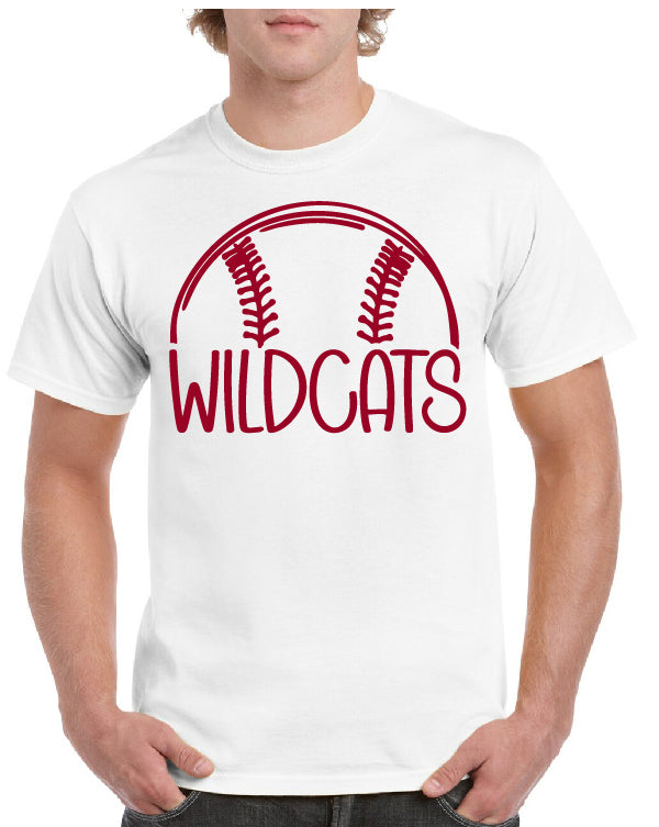 WILDCATS LARGE BASEBALL TEE