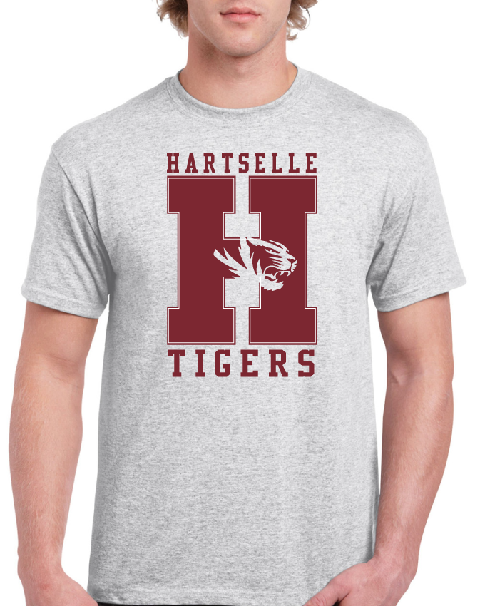 Tigers H Hartselle High School Tee