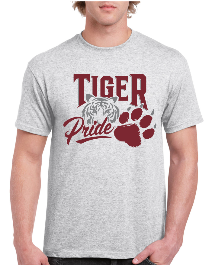 Tiger Pride Paw Hartselle High School Tee