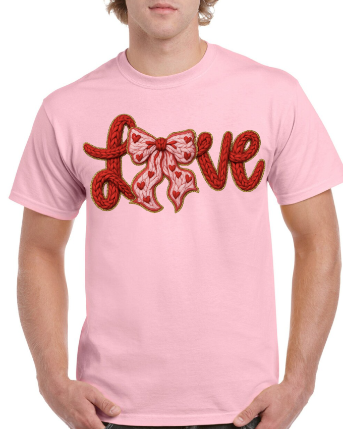 Love Big Bow Valentine's Tee
