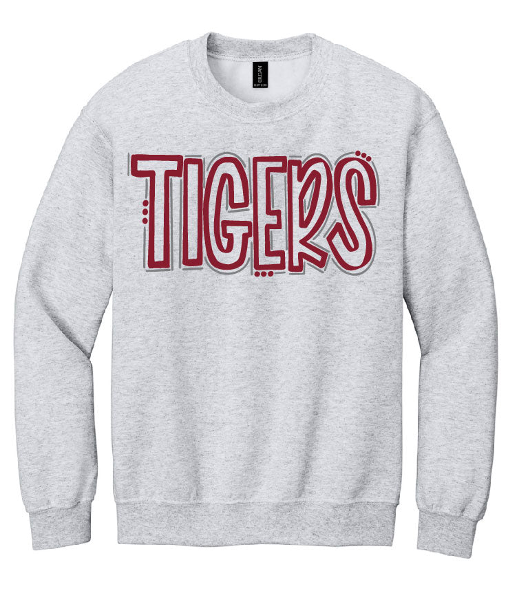 Outline Tigers Hartselle High School Sweatshirt