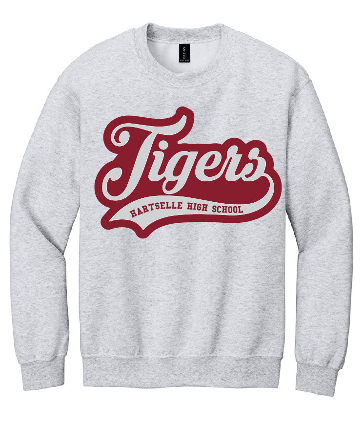 Tigers Outline Swoosh Hartselle High School Sweatshirt