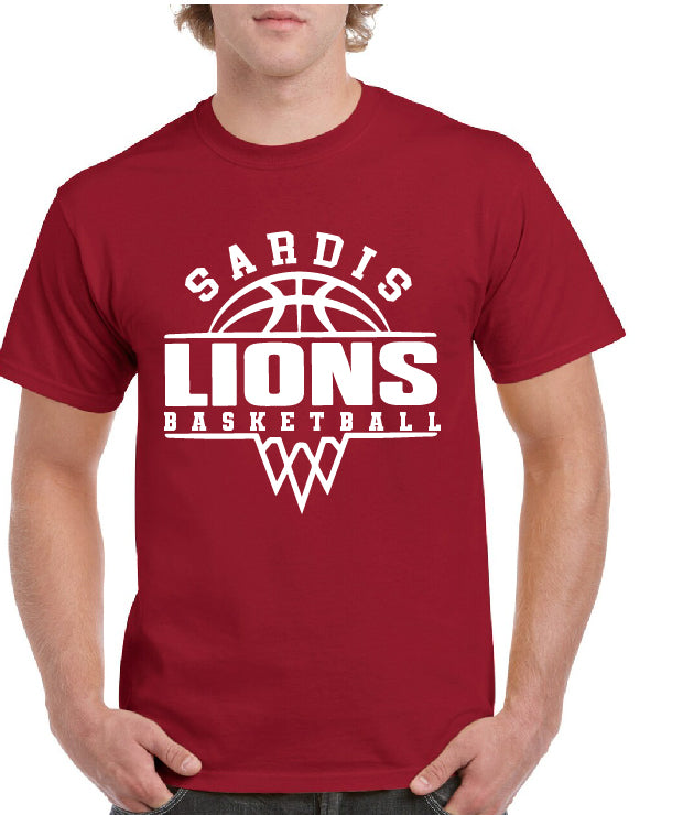 SARDIS LIONS BASKETBALL TEE