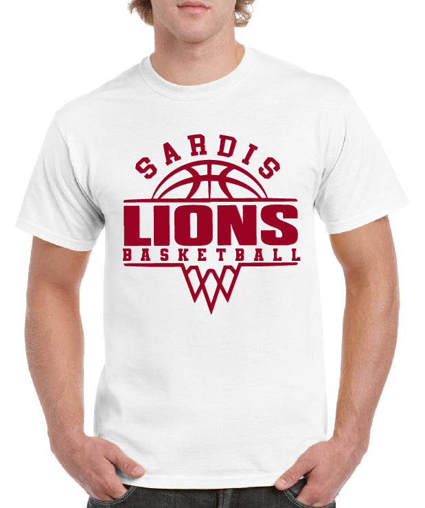 SARDIS LIONS BASKETBALL TEE