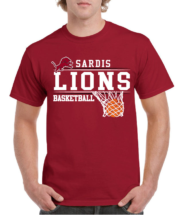 SARDIS LIONS BASKETBALL TEE