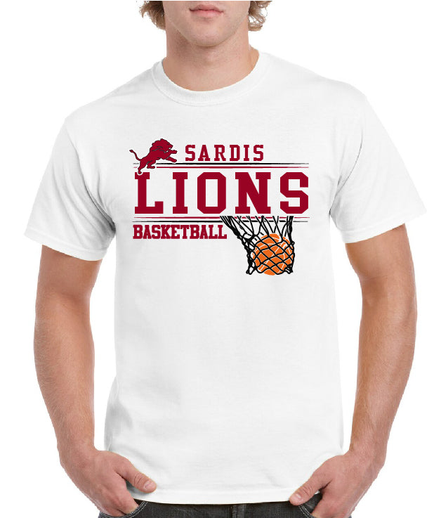 SARDIS LIONS BASKETBALL TEE