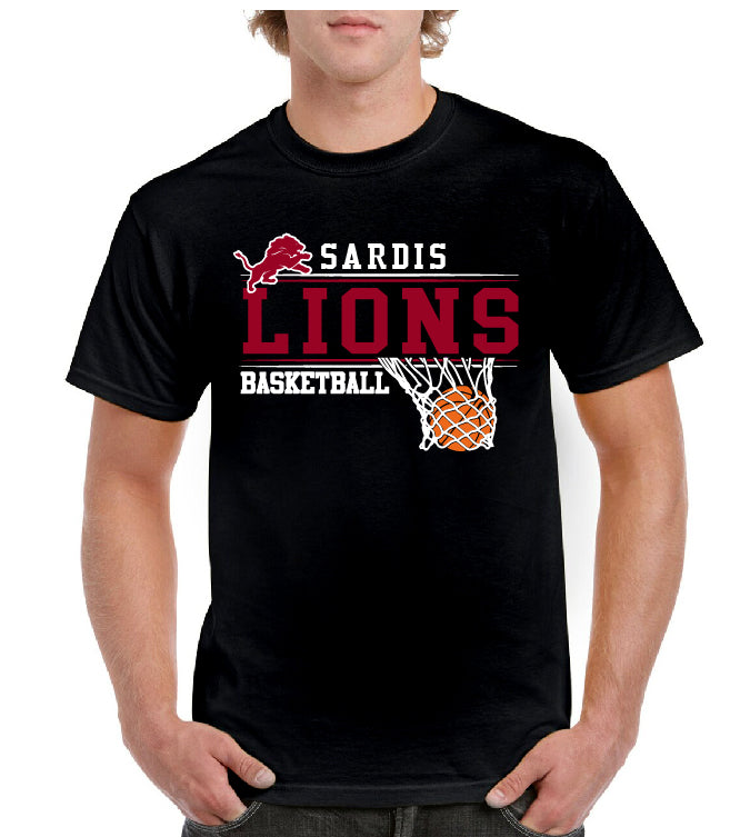 SARDIS LIONS BASKETBALL TEE