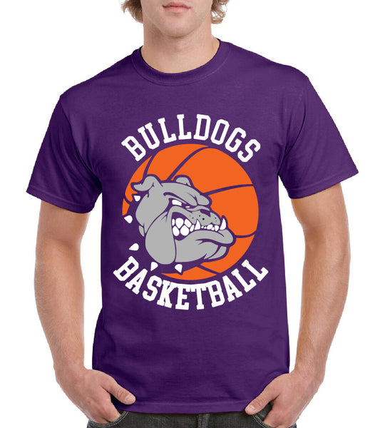 BULLDOGS BASKETBALL MASCOT TEE