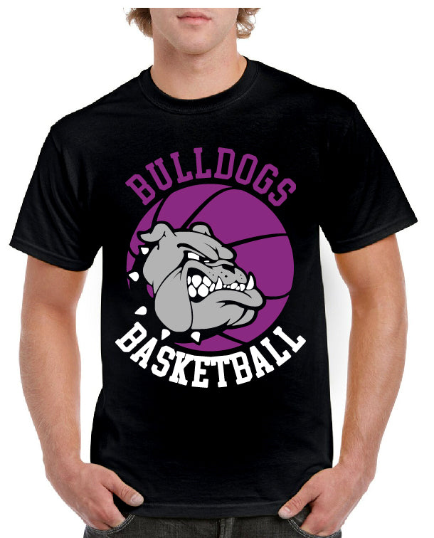 BULLDOGS BASKETBALL MASCOT TEE