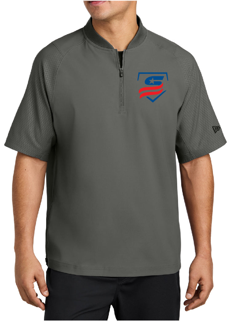 USSSA New Era® Cage Short Sleeve 1/4-Zip Jacket