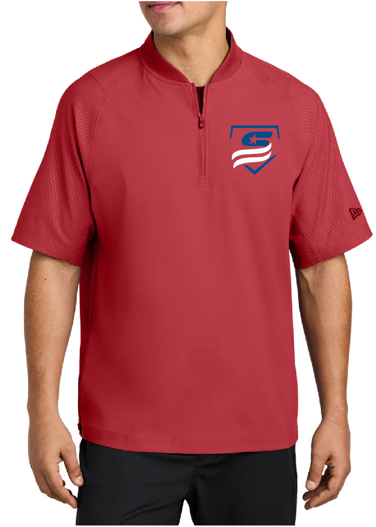 USSSA New Era® Cage Short Sleeve 1/4-Zip Jacket