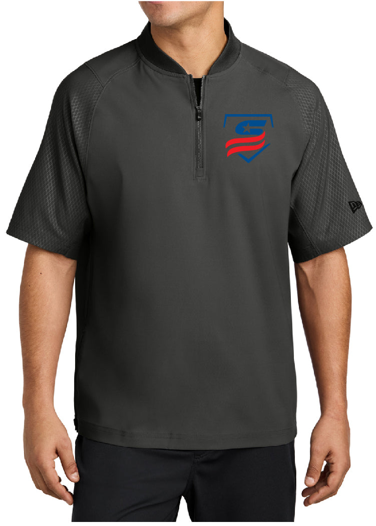 USSSA New Era® Cage Short Sleeve 1/4-Zip Jacket