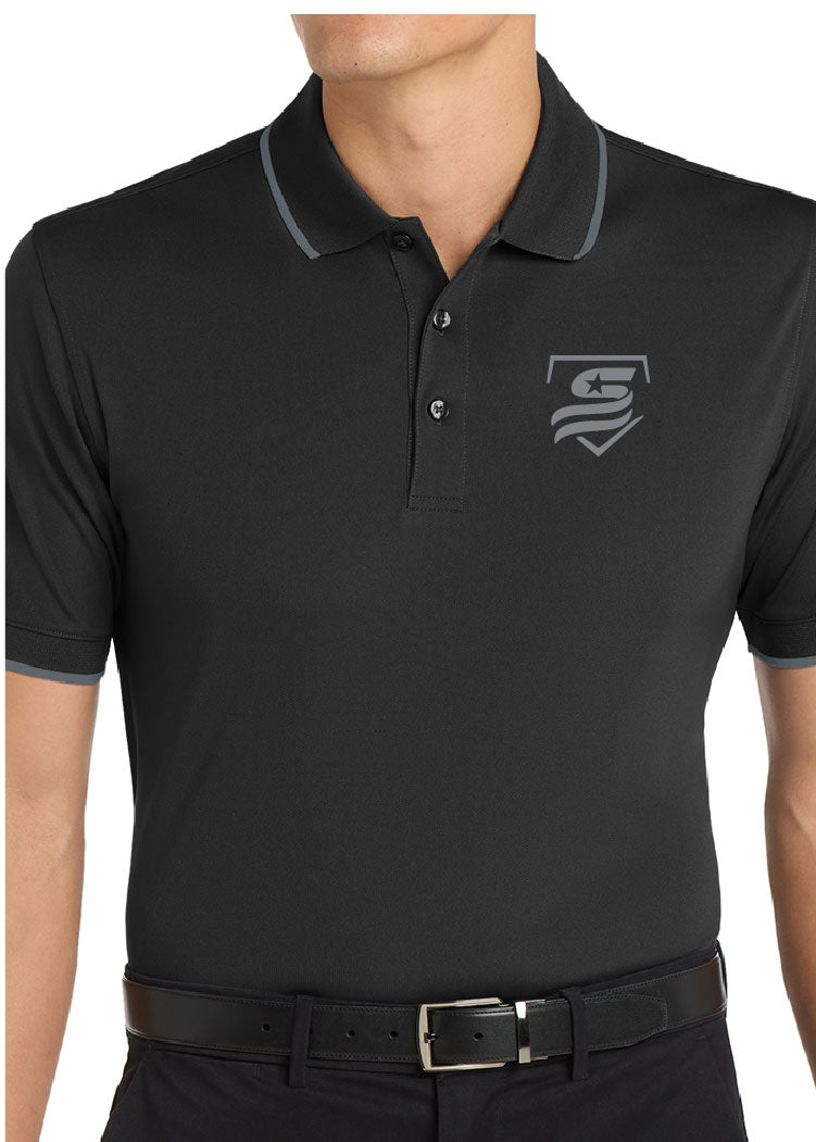 USSSA Port Authority® Dry Zone® UV Micro-Mesh Tipped Polo