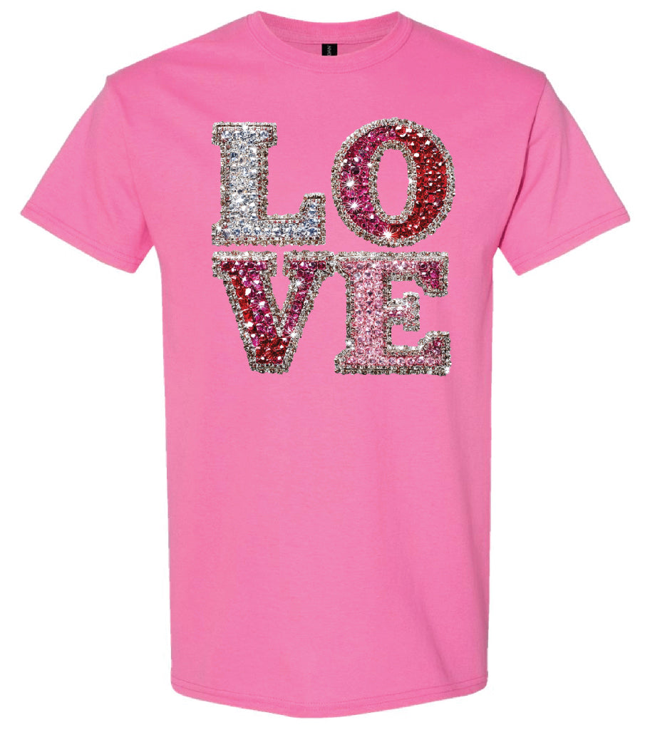 Rhinestone Love Shirt