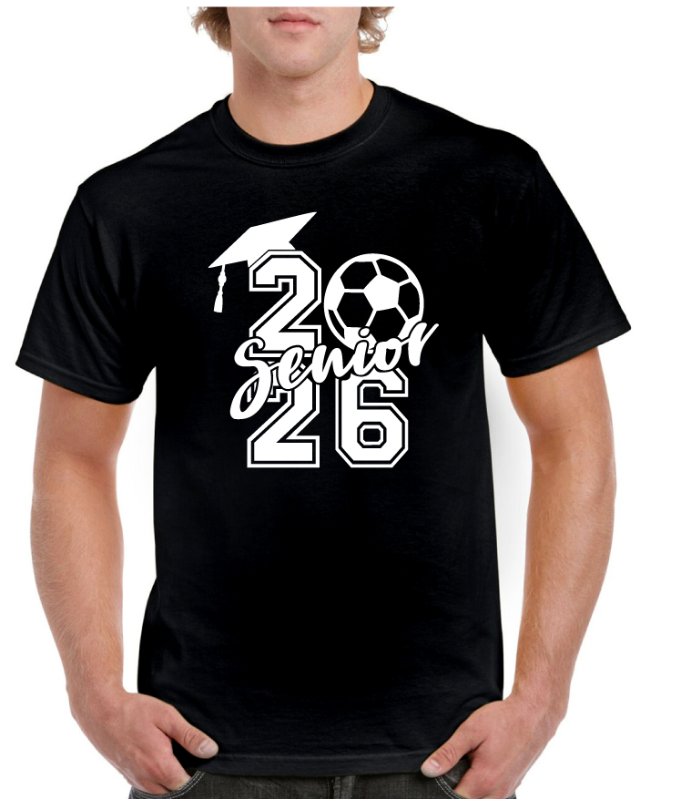 Soccer Grad Hat 2026 Senior Tee