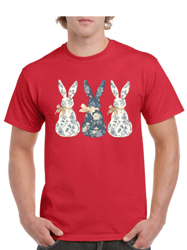 Flower Bunnies Easter Tee