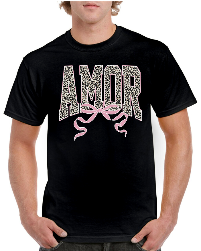 Amor Cheetah Valentine's Tee