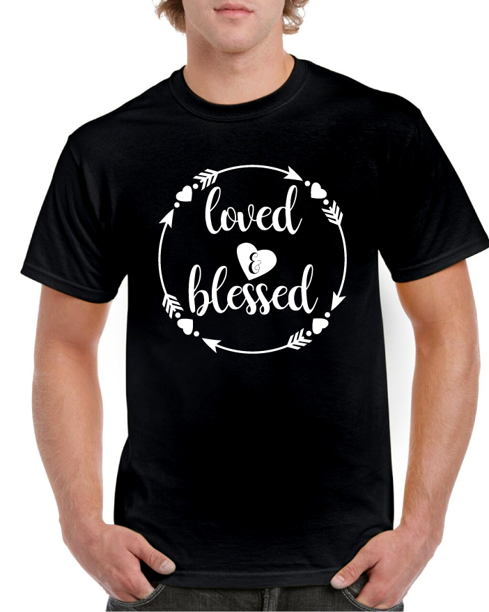 Loved And Blessed Valentine's Tee
